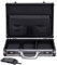 AR BRAND EST. 2021 Aluminium Briefcase Business Office Travel Work Laptop Attaché Bag (Black) Slim Design with Shoulder Strap (Black)