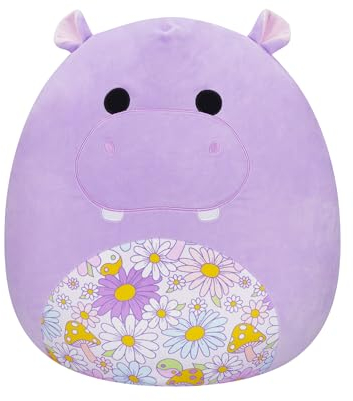 Squishmallows SQCR05494 - Hanna das lila Nilpferd 50 cm, offizielles Jazwares Plüsch, superweiches Kuscheltier