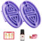 Brosse à massage méridiens, brosse à massage manuelle méridiens, brosse à massage relaxant pour tout le corps, brosse à huile essentielle, salon de beauté professionnel (Lila)