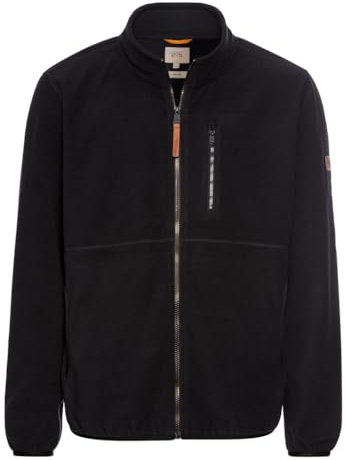 camel active Herren Fleecejacke aus recyceltem Polyester Dunkelblau, menswear-3XL