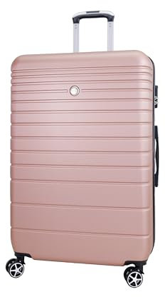 VIDA since 1995 Valise Rigide VR611B roulettes Double Rapport Qualité/Prix (Or Rose (Pink Gold), L-SOUTE-99L-4Kg-51x30x77cm)