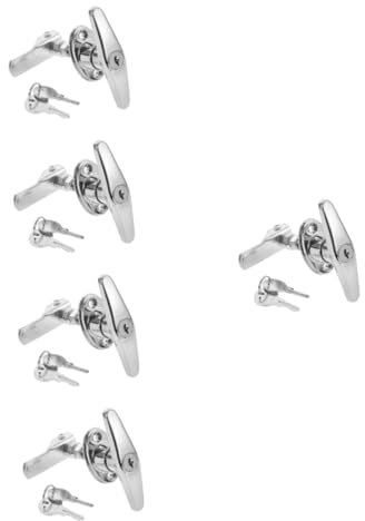 Angoily 5 Sätze Sicherheits-schubladenschlösser Rv-schrankschloss Rv-fachschloss Werkzeugschrankschloss Schrankschlösser Aus Zinklegierung