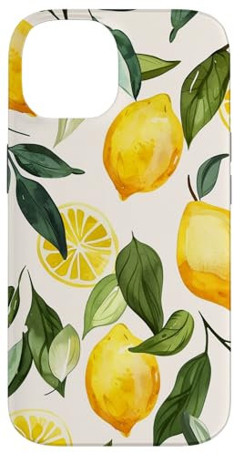 Pattern Art Lemon Fruit Vintage Case for iPhone 14