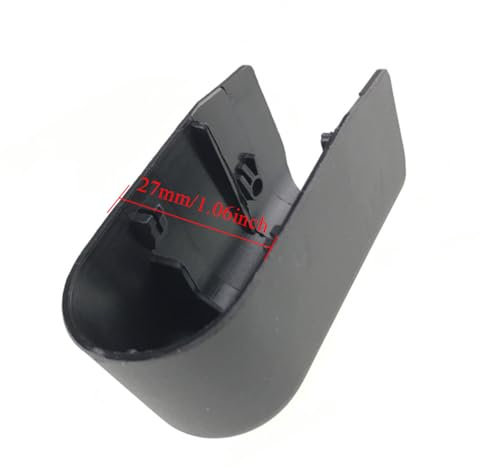 Riloer Tappo di ricambio per braccio tergicristallo posteriore, materiale PBT, compatibile con Ford Fiesta MK6 2007-2016, 1 x nero