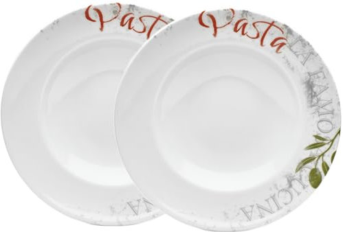 Van Well Porzellan Pastateller Set für stilvolle Tischdekorationen & langlebige Küchenlösungen