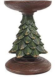 Fcnjsao Harz Weihnachtsbaum Teelicht Kerzenhalter Steht Muniature Weihnachtskerzenhalter Tischsims Feiertags Ornament Dekor