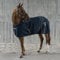 SUNRIDE Stalldecke 50g für Pferde - mit Fleece - geeignet als Unterdecke - extrem atmungsaktiv - abnehmbare Bauchgurte (blau, 115 cm)
