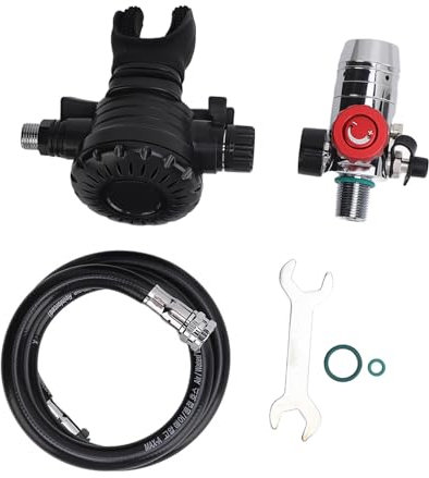 Alomejor Das 1L-Sauerstoffventil Zum Tauchen Wird mit Einem M18x1,5-Druckminderventil der Ersten Stufe Zum Schnorcheln und Tauchen geliefert.