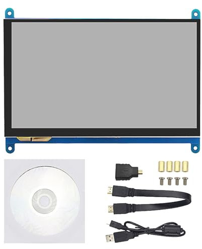 Schermo di visualizzazione LCD da 7 pollici con 5Point che tocca lo schermo 1024x600 per 4B/3B+e l'altro piccolo schermo di progetto di elettronica dei computer