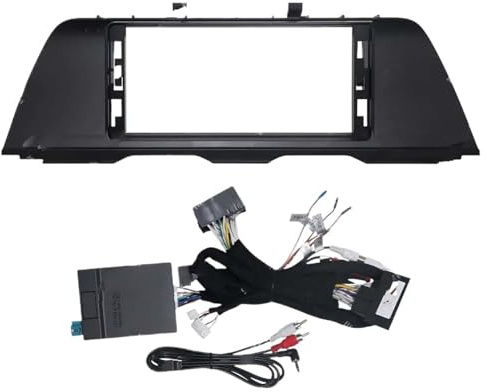 NKURTPC Auto 12,3 Zoll Rahmen Fascia Adapter Canbus Box Decoder Android Radio Dash Fitting Fit Für BMW 5 Series F10 F11 Autoradio-Rahmen(Full Set CIC)