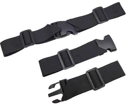 Surriba Brustgurt Rucksack Zubehör 3.8cm, Schulranzen Bag Nachrüsten für Kinder Erwachsene Allgemein Bergbeutel Stärker (Schwarz)