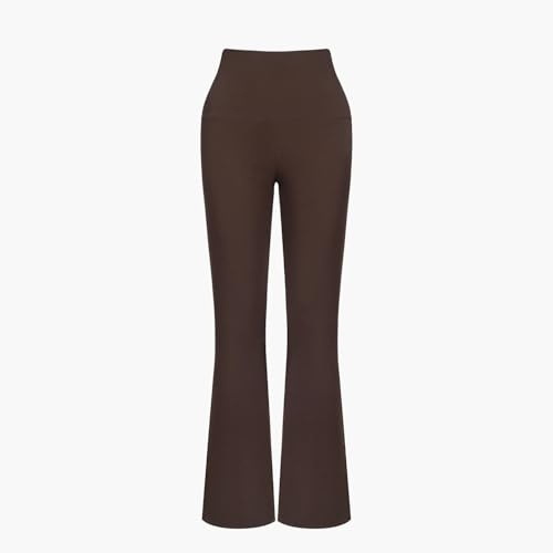 CFab Leggings Damen Bootcut Baumwolle Flared Schlaghose Stretch | Bootcut Leggings aus weicher Baumwolle mit Stretch, mittlerem Bund und ausgestelltem Bein für komfortable Alltagslooks