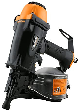 Freeman PCN65 Pneumatic 15 Degree 2-1/2 Coil Siding Nailer with Adjustable Metal Belt Hook