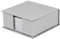 Rössler SOHO Zettelkasten | Notizzettel-Box | Schreibtisch-Organizer | Büro-Zubehör | Schreibtisch Deko | Homeoffice Ausstattung | 110x46x110mm | 1 Stück | Farbe: Grau | Stone
