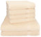 Betz Premium Handtuch-Set - 6 teiliges Handtücher-Set - 2X Duschtücher - 4X Handtücher - 50x100 cm - beige