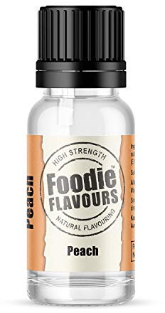Foodie Flavours Natural Peach Flavouring, High Strength - 15ml