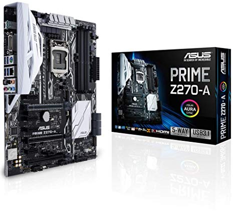 ASUS LGA 1151 PRIME Z270-A Intel ATX Motherboard - Black