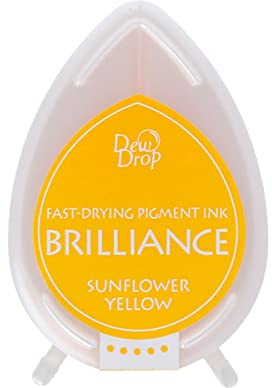 Tsukineko Brilliance Dew Drop Stempelkissen, Sonnenblumengelb