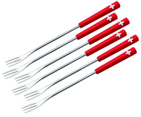 Kuhn Rikon Mälchterli Fondue Forks Set of 6 Fondue Accessories Fondue Crockery New OVP