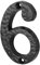 Heavy Black Antique Iron House Number 6 Door Numbers/Numerals Wyre Direct 6