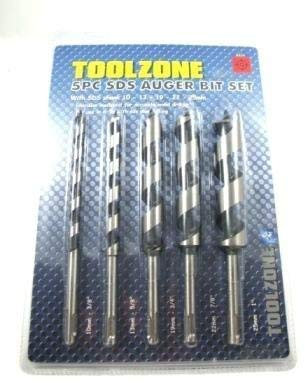 5pc Auger Drill Bit Set Wood Drills Hex Shank SDS 10 13 19 22 25mm New DR144
