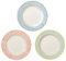 BLOOMINGVILLE Platos de Sopa Carla - Plato soperos de Loza Ø 24 x H 4 cm, Azul Rojo Verde, Cerámica, Juego de 3, Capacidad 400 ml