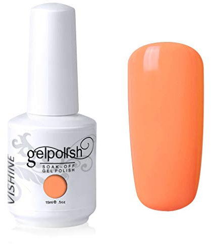 Moiselle 15 ml Nagellack Gel Semi-Permanent UV LED den 298 Farben Verschiedenen Nail Art Maniküre hell orange No. 809