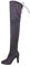 Minetom Tacchi Stivali Donne Sexy Allungare Faux Slim Stivali Alti sopra Il Ginocchio Stivali Tacchi Alti Autunno Inverno Grigio EU 40