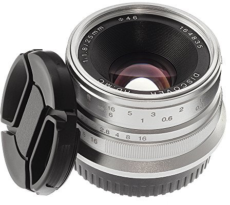 Hersmay - Obiettivo a messa a fuoco manuale MF 25 mm F/1.8 per Fujifilm FX supporto X-A1 X-A10 X-A2 X-A3 A-AT X-M1 XM2 X-T1 X-T10 X-T2 X-T20 X-Pro1 X-Pro2 X-E1 X-E2 E-E2s