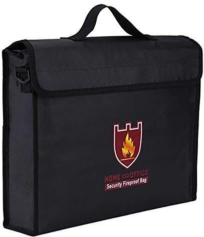Dokumententasche feuerfest wasserdicht, 38x28x7, 5 cm, Aluminiumfolie Glasgewebe, 100% Feuer Sicherheits Dokument Taschen für A4 Dokumente Passport Bankdatei Geld Wertsachen LiPo Batterie