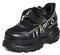 Buffalo Sneaker Galip In Pelle Nera Con Platform 7 cm