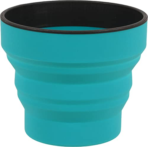 Lifeventure Mug Pliable Unisexe en Silicone Ellipse pour Camping, Voyage et Plein air, Bleu Sarcelle, Taille Unique
