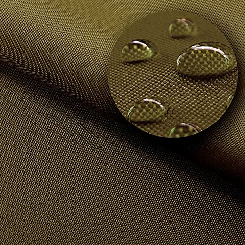 NOVELY® Oxford Sunset 420D - UV-Beständiger Polsterstoff - Wasserdichter Outdoor-Stoff - Polyester Möbelstoff - Pflegeleichte Meterware 1lfm | Farbe: 26 Khaki