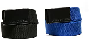 Urban Classics Unisex Gürtel, Schwarz/Blau, Einheitsgröße