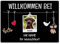 Hunde Schild personalisiert - Willkommen bei - Metallschild mit Foto und Name für außen, wetterfestes Türschild für Hundebesitzer - ca. DIN A4-28 x 20 cm, EIN Tier, schwarz