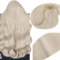 Vivien Platinblond Echthaar Tressen Blond Weft Hair Extensions Tressen Echthaar Blond Einnähen Haar Glatt 45cm 100g #60