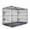 zooprinz Faltbare Hundebox aus stabilem Eisen – Hundekäfig mit 2 Türen – inklusive Bodenschale für deinen Hund – mit Transportgriff – in 4 Größen verfügbar ((M) 76 x 49 x 54 cm)