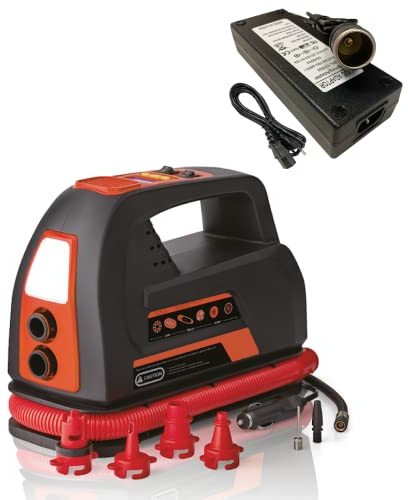 Skinhawk elektr. Hochleitungspumpe für Kajak/SUP Paddel Boards/Boote/Reifen/Luftmatratzen