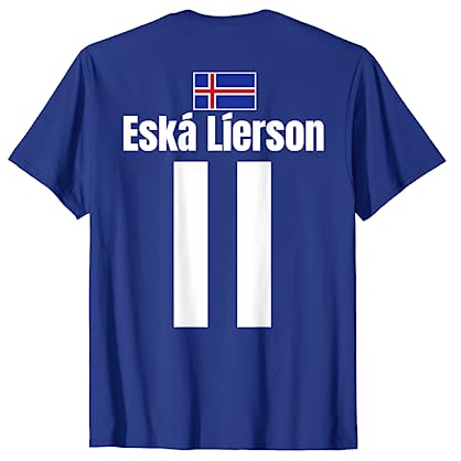Island Sauf Trikot JGA Karneval Festival Fußball Partnerlook T-Shirt