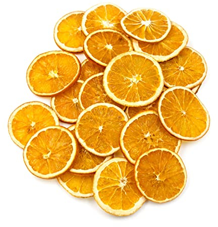 Lot de 50 tranches d'orange séchées décoratives de Noël pour décoration de Noël