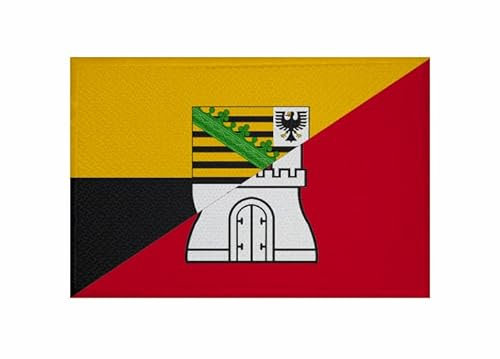 U24 Aufnäher Sachsen-Anhalt-Hamburg Fahne Flagge Aufbügler Patch 9 x 6 cm