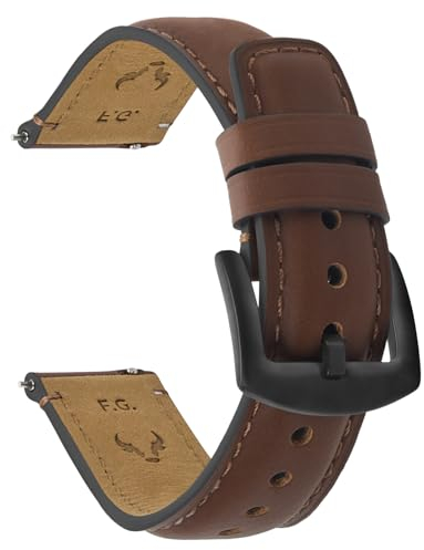 Fullmosa Leder Uhrenarmband Vintage-Ersatzarmband, Uhrenarmband 22mm 20mm 24mm 19mm 18mm Armband Uhr Zubehör für Herren Damen, Uhrband für Smartwatch und Universal-Uhren