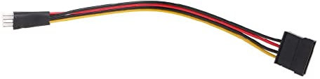 KieTeiiK 4-Pin FDD Floppy Male To 15-Pin Sata Female Converter Adapter Power Cable Cord Ryzen 7 2700x