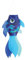 In the Breeze Windsack für Fische, 38,1 cm, farbenfroher Blauer Fischsocken, hängende Gartendekoration mit detaillierten Grafiken