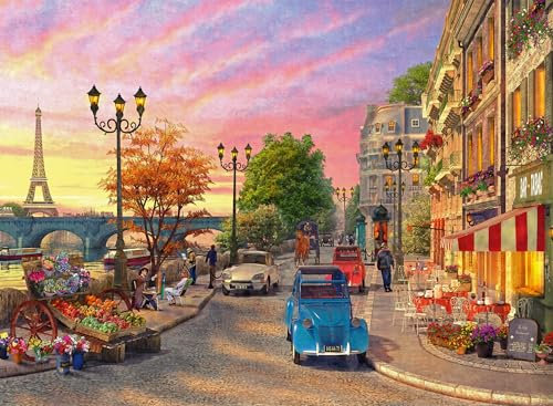 Ravensburger Puzzle für Erwachsene – Puzzle 500 Teile – Spaziergang durch Paris – Erwachsene und Kinder ab 12 Jahren – Hochwertiges Puzzle – Städte & Länder – 12000149