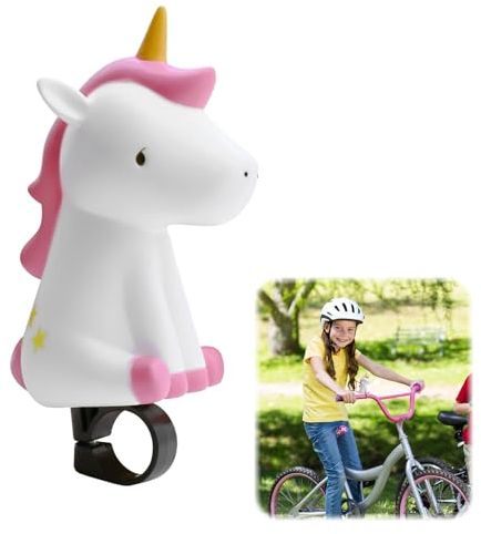Fahrradklingel Kinder Fahrradklingel Mädchen Fahrradklingel Laut Mädchen Geeignet für Fahrräder, Laufräder usw mit Einem Rundrohrdurchmesser, Auch EIN Gutes Geschenk (Einhorn)