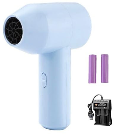 Osdhezcn Cordless Air Blower Fan Art Student Painting Quick Drying Device Rechargeable Fan Support 12V 1500mAh Batteries Battery