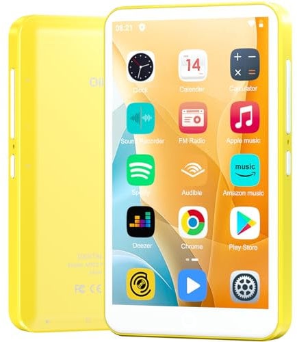 Oilsky 80GB MP3 Player with Bluetooth and WiFi, Mp3 & Mp4 Music Player with Spotify, Amazon Music, Deezer, Audible, Browser, 4.0 IPS Touch Screen Android Player with Speaker, FM Radio, Up to 512GB