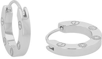 JOOP! Creolen Edelstahl Damen Ohrschmuck, 1,7 cm, Silber, Kommt in Schmuck Geschenk Box, 2038968