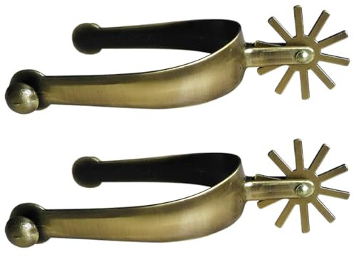 1 Paar Sporen für Cowboy -Stiefel, Vintage Zink -Legierungs -Pferdestiefst